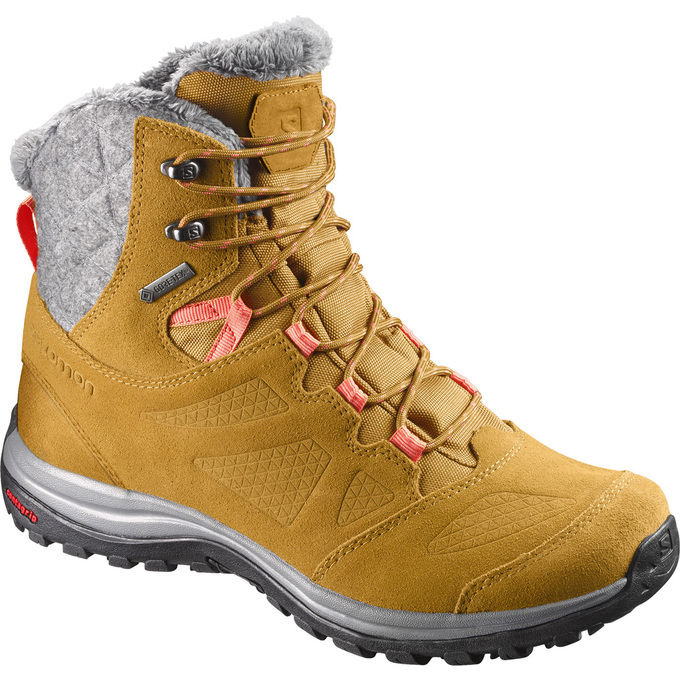 Bottes Hiver Salomon Femme Marron - Salomon ELLIPSE GTX® - France (6397-DHFRU)